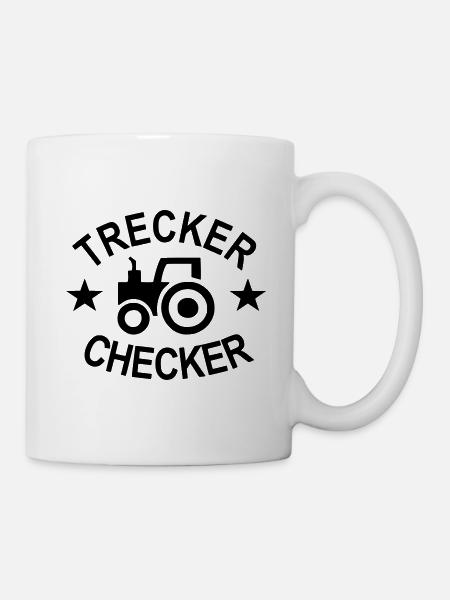 Trecker checker mit dem Traktor - Tasse - Weiß