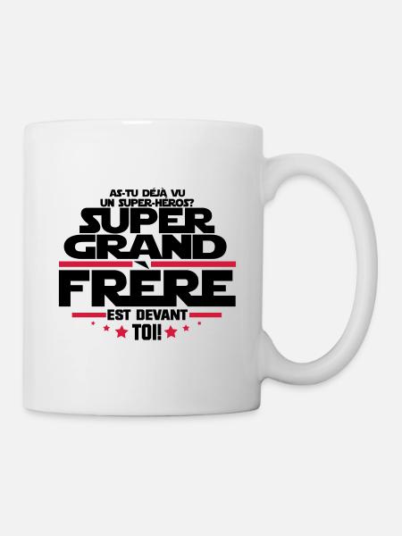 un super héros super grand frère - Mug blanc - blanc