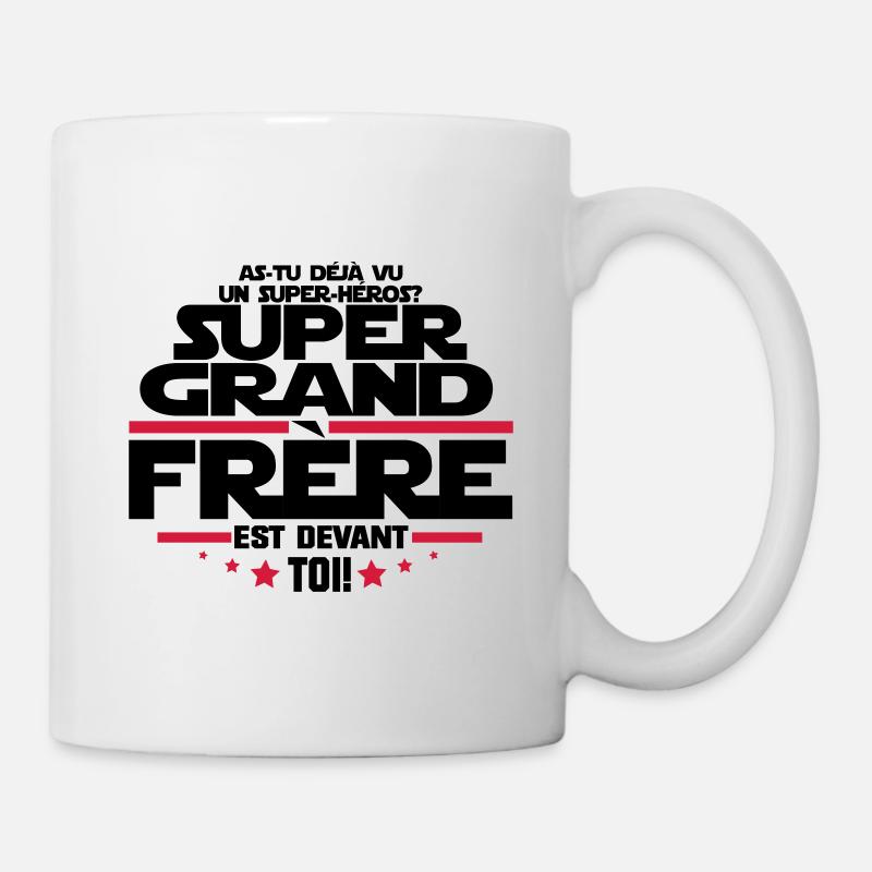 un super héros super grand frère - Mug blanc - blanc