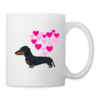 Dachshund love - Mug - white - Right