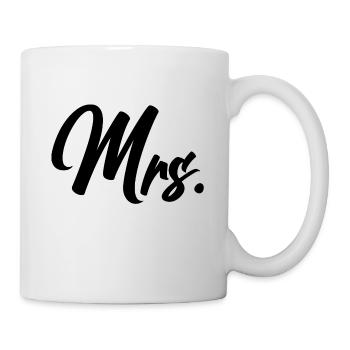 Mme - M. + Mme Duo - Mug blanc - blanc - Droite