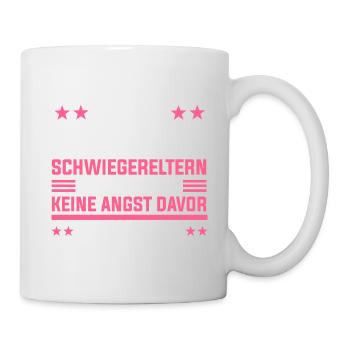 Schwiegertochter Schwiegermutter Schwiegervater - Tasse - Weiß - Rechts
