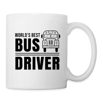 Weltbester Busfahrer Beruf Buslenker Bus - Tasse - Weiß - Rechts