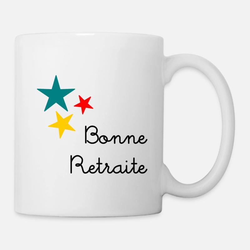 RETRAITE. BONNE RETRAITE. JOYEUSE RETRAITE - Mug blanc - blanc