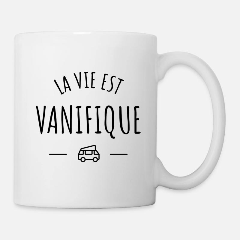 La vie est vanifique - van life - Mug blanc - blanc