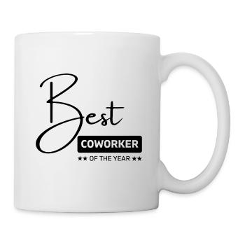 Custom design t shirt, best coworker of the year 2 - Mug blanc - blanc - Droite
