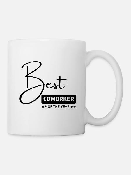 Custom design t shirt, best coworker of the year 2 - Mug - white