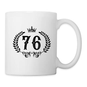 76 Number wreath - Mug - white - Right