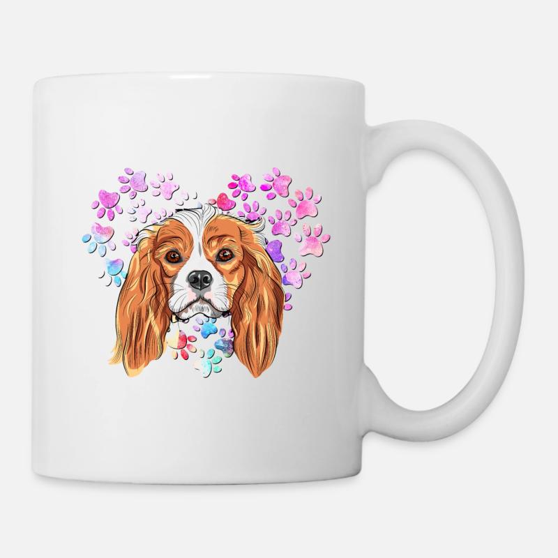 Cavalier King Charles Spaniel - Tasse - Weiß