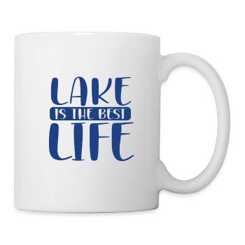 Lake ist der beste Lebensspaß am Lake Lover Geschenk - Tasse - Weiß - Rechts