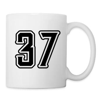Symbole numérique 37 - Mug blanc - blanc - Droite