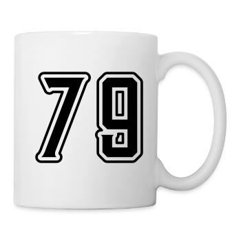 79 number symbol - Mug - white - Right