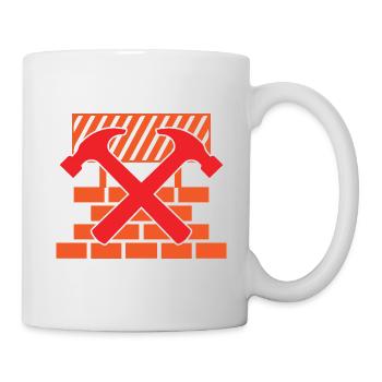 Maurer - Tasse - Weiß - Rechts