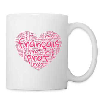 Enseignante De Français Meilleure Prof De Français - Mug blanc - blanc - Droite