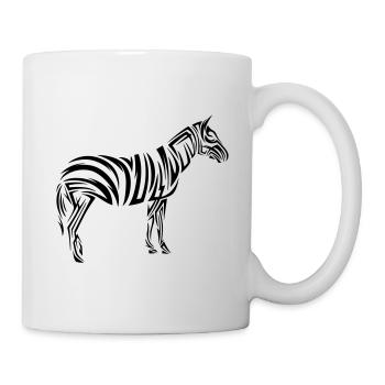 Zebra Tribal Tattoo - Tasse - Weiß - Rechts