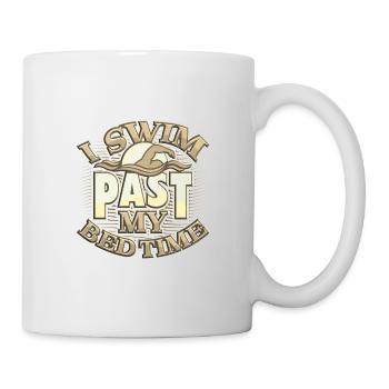 Nageur nager devant mes cadeaux d’équipe de natation au coucher - Mug blanc - blanc - Droite