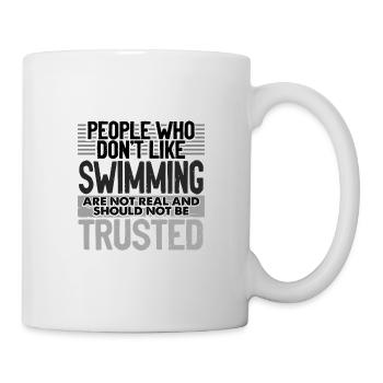 Le nageur offre aux gens qui n’aiment pas nager - Mug blanc - blanc - Droite