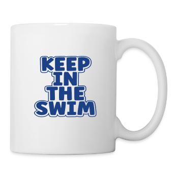 Cadeaux de nageur Garder dans le cadeau de natation de natation - Mug blanc - blanc - Droite