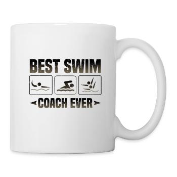 Beste Schwimmtrainer aller Zeiten Geschenke für Schwimmtrainer Geschenke - Tasse - Weiß - Rechts