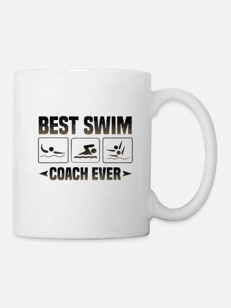 Best Swim Coach Ever Gifts for Swim Coach Gifts - Mug - white