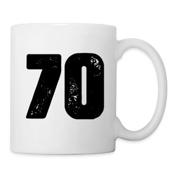 70 number jersey - Mug - white - Right
