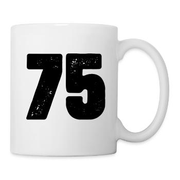 75 number jersey - Mug - white - Right