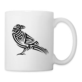 Krähe Tribal Tattoo - Tasse - Weiß - Rechts
