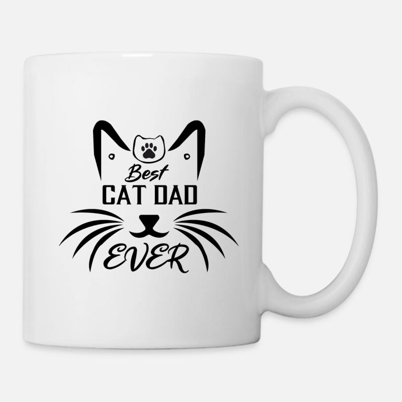 Bester Katzenvater aller Zeiten - Tasse - Weiß