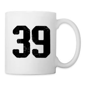 39 Number jersey - Mug - white - Right