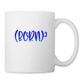 Christian Gift Born 2 Christian Math Humor Born - Mug - white - Right