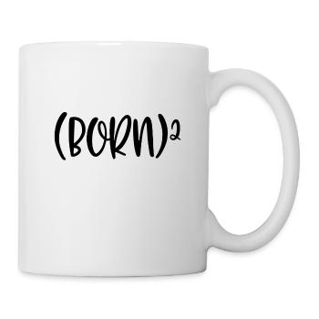 Christian Gift Born 2 Christian Math Humor Born - Mug - white - Right