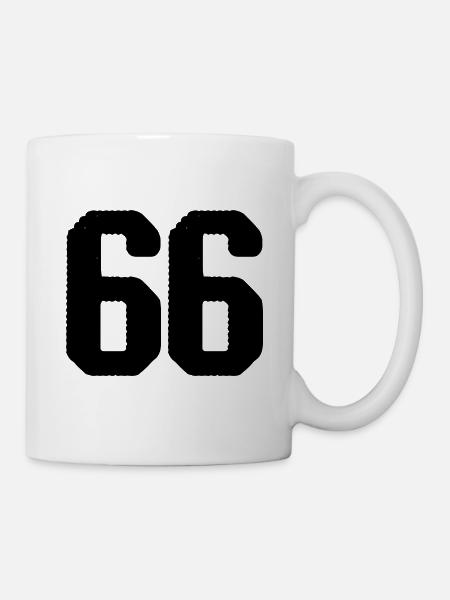 66 number jersey - Mug - white