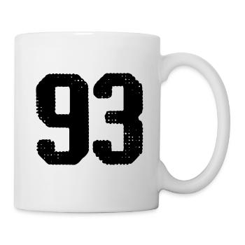 93 number jersey - Mug - white - Right