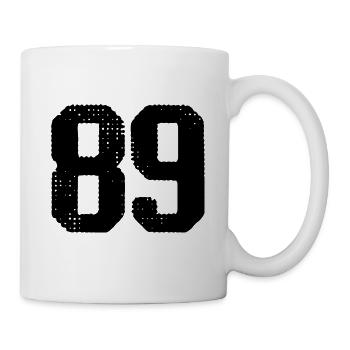 89 number jersey - Mug - white - Right