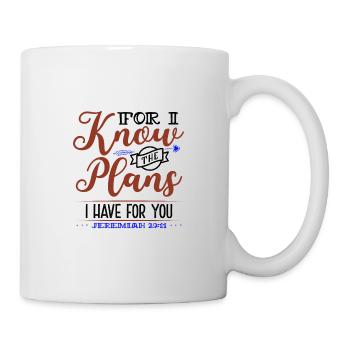 Le christianisme connaît les plans que j’ai pour toi Jérémie - Mug blanc - blanc - Droite