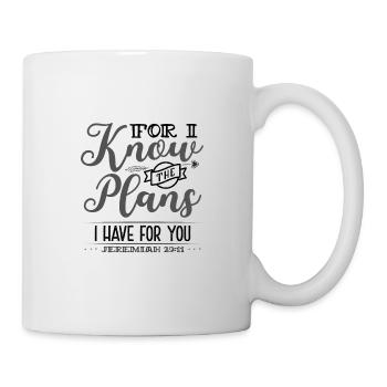 Les dons du christianisme connaissent les plans que j’ai pour vous - Mug blanc - blanc - Droite