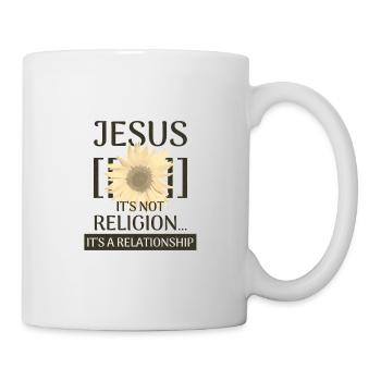 Jesus Not a Religion It's a Relationship - Mug - white - Right