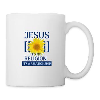 Jesus Not a Religion It's a Relationship - Mug - white - Right