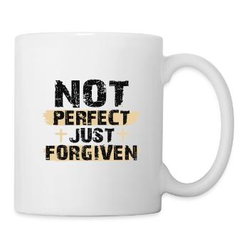 Not Perfect Just Foregiven Christian Gift Ideas - Mug - white - Right
