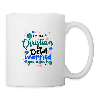 Christian the Devil Warned You About Christian - Mug - white - Right