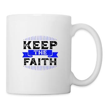 Spaß und inspirierend Halten Sie den Glauben christlich - Tasse - Weiß - Rechts