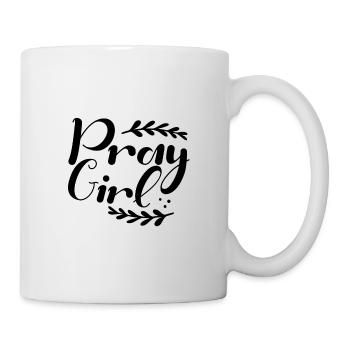 Christianity Pray Girl Inspirational Christian - Mug - white - Right