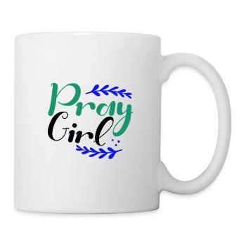 Christianity Pray Girl Inspirational Christian - Mug - white - Right