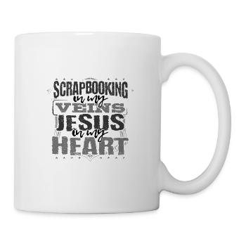 Scrapbooker Gift Scrapbooking is in My Veins - Mug - white - Right