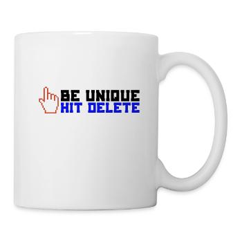 Stop Cyberbullies Be Unique Hit Delete Anti - Mug - white - Right