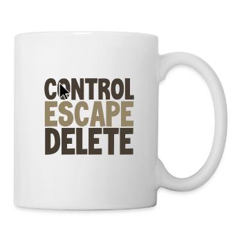 Anti Harcèlement Cadeaux Contrôle Évasion Supprimer Anti - Mug blanc - blanc - Droite