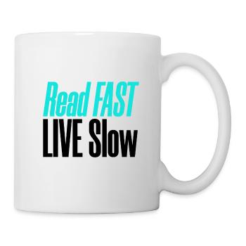 Cadeau lecteur Lire Fast Live Slow Book Lover Cadeaux - Mug blanc - blanc - Droite
