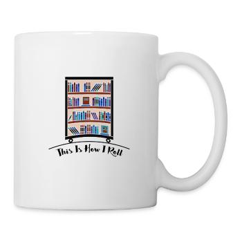 Cadeau d’amoureux des livres Voici comment je roule des cadeaux de lecteur - Mug blanc - blanc - Droite