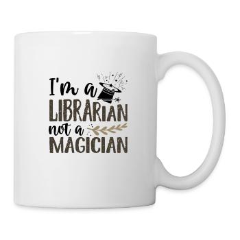 Book Lover Gifts I'm a Librarian Not Magician - Mug - white - Right