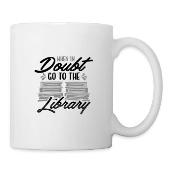 Book Lover Gifts In Doubt Go To Library Librarian - Mug - white - Right